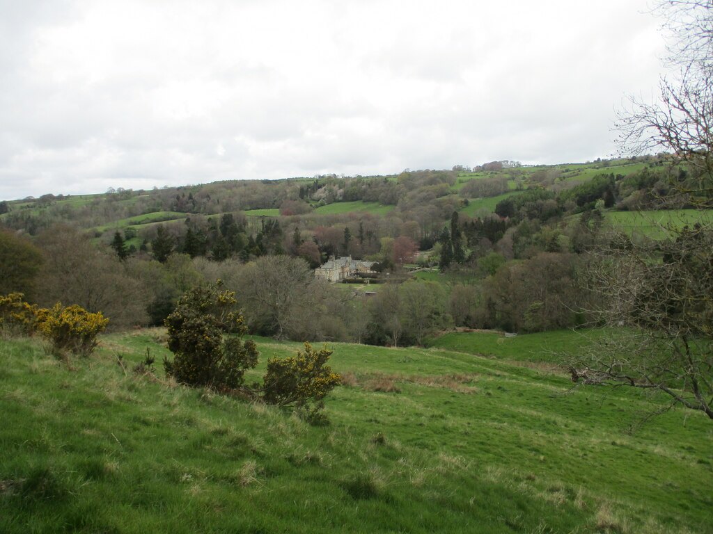 Egton Manor from footpath to Egton Bridge